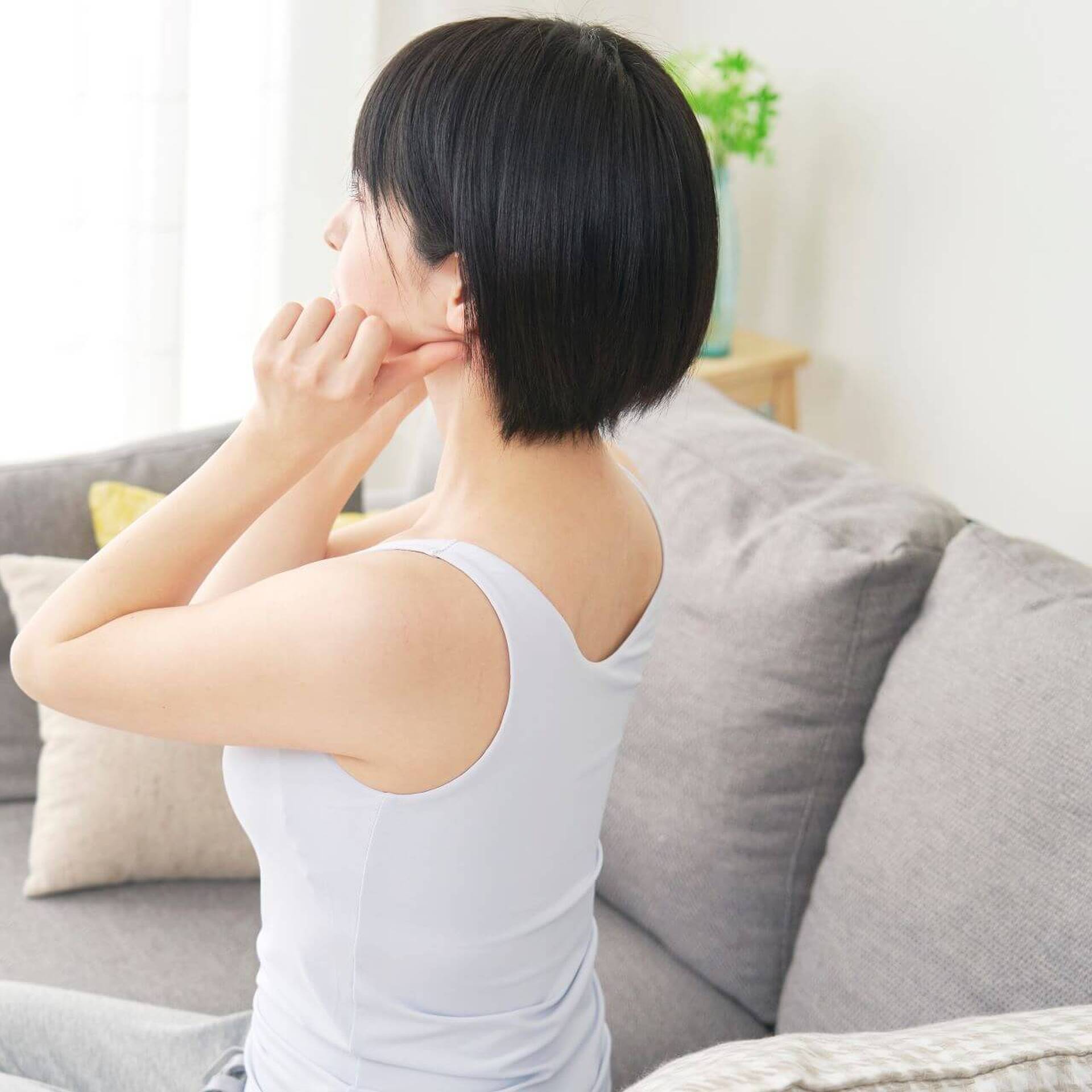 顔のリンパマッサージ